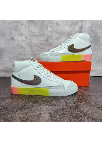 Білі Осінні кросівки чоловічі nike blazer mid 77 multicolor найк блейзер No Brand