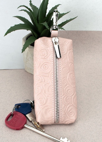 Подарунковий жіночий набір №88: косметичка + обкладинка на паспорт + ключниця (рожеві квіти) HandyCover (282724924)