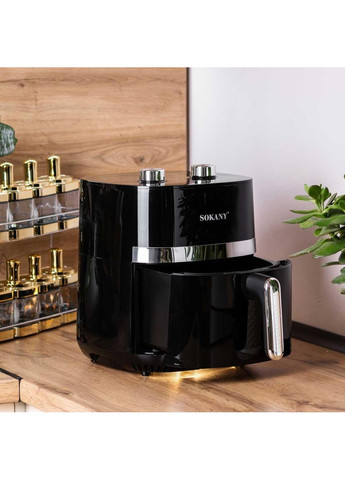 Аерогриль-фрітюрниця 6.5 літрів 1500 Вт, чорна SK10024 Sokany (370800485)