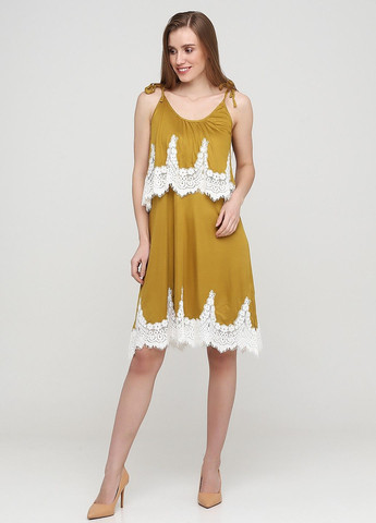Оливковое кэжуал платье H&M