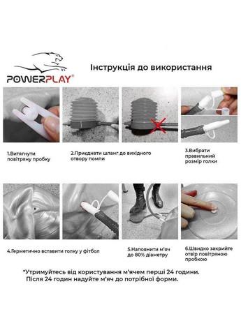 Мяч для фитнеса PowerPlay (282587046)