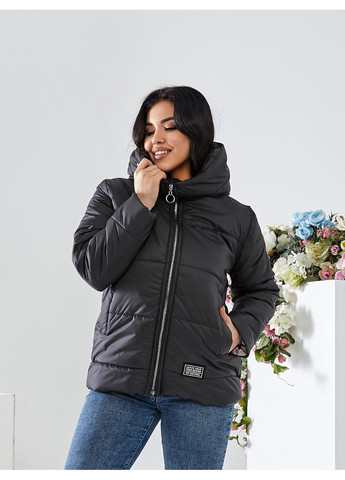 Черная зимняя куртка осень/весна DK/DL Мода без кордонів