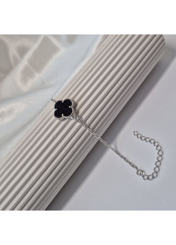 Срібний браслет Квітка з Авантюрином Срібло 925 проби Родованное 4949м 2.83г Nobrand (369974975)