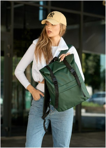 Рюкзак ролл унісекс RollTop LSH зелений Sambag (302519210)