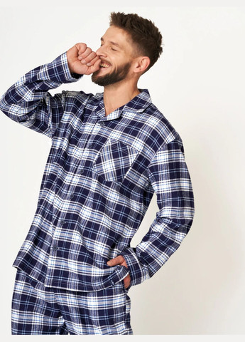 Чоловіча тепла фланелева піжама Key (315388365)