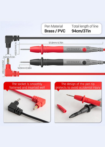 Цифровий мультиметр 620A Black з автоматичним діапазоном (чорний) Aneng (303401442)