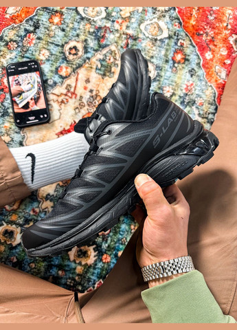 Чорні всесезон кросівки чоловічі і жіночі salomon xt-6 adv dover black | саломон хт-6 чорні No Brand