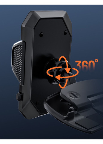 Держатель для телефона в слот CD и дефлектор ''Strong holder'' в черном цвете. China (366874559)