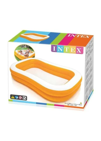 Детский надувной прямоугольный бассейн 57181 (229х152х48 см) 600 л. Intex (385326329)