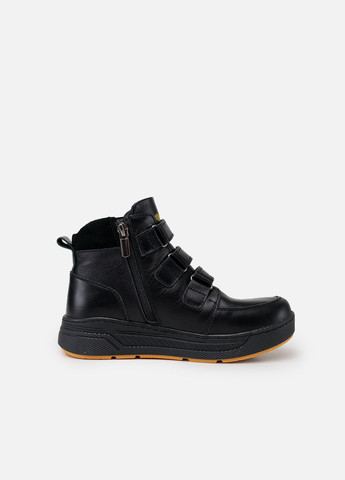 Черные зимние ботинки для мальчика цвет черный цб-00223280 Yuki