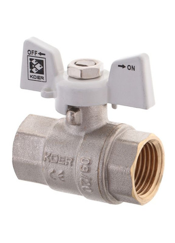 Кран кульовий 1/2" ГГМ (KR.217.W) білий (KR0177) KOER (315442219)