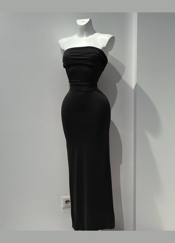 Черное праздничный, вечернее платье с открытой спиной силуэтная Avanti однотонное