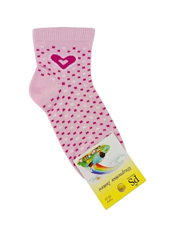 Світло-рожеві шкарпетки дитячі демісезонні преміум ps Premier Socks малюнки (395360789)