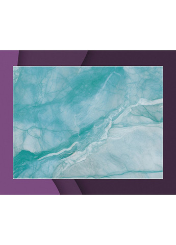 Прямоугольный виниловый фотофон, белая мраморная стена с бирюзовыми прожилками и нежный пол 120×180 см, №57285 PhotoVinyl (354720355)