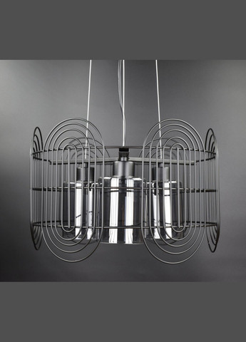 Люстра підвісна LOFT на 3 лампочки 26695 Чорний 35-120х40х40 см. Sunnysky (364501282)