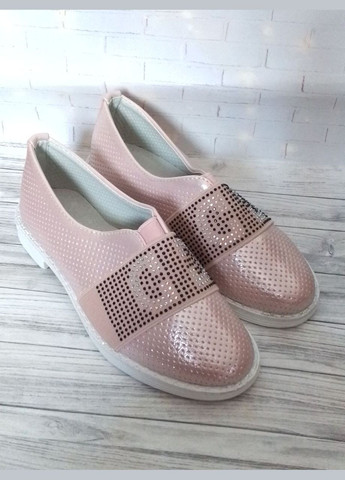 Туфлі для дівчаток з перфорацією світло-рожевого кольору Lilin Shoes (322318852)