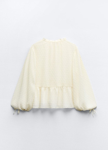 Молочна демісезонна блуза Zara