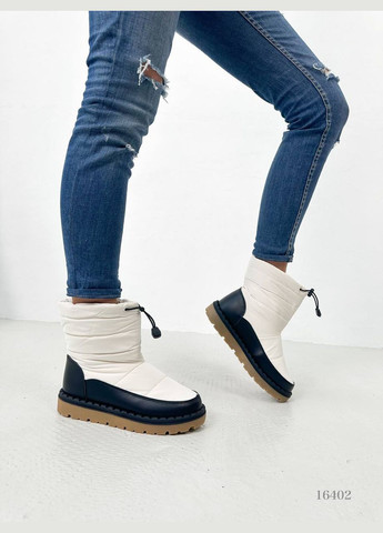 Жіночі стильні дутіки водонепроникта плащівка світлий беж No Brand (306548712)