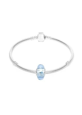 Серебряный шарм Пандора Голубой Мурано 796365CZB Kabluchka (355348687)