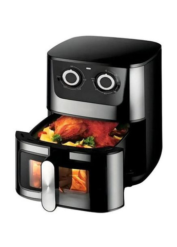 Аерофритюрниця RB-2269 аерогриль електрична фритюрниця з таймером 10 програм 8 л Чорний 4200 Вт Rainberg (307359190)