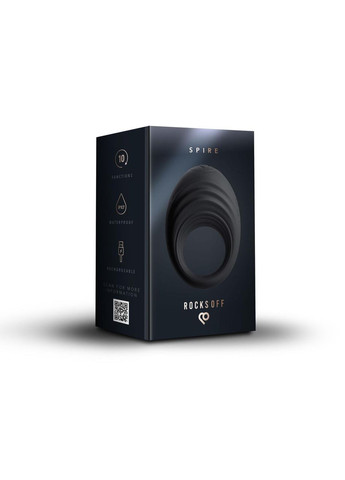 Эрекционное виброкольцо Rocks Off Spire, очень мягкое, 10 режимов No Brand (331767557)