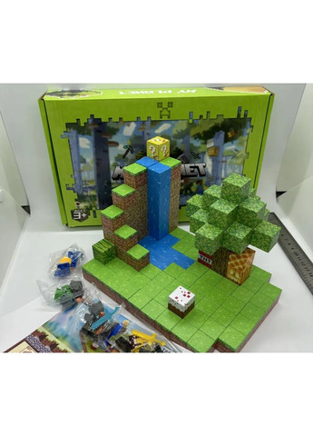 Магнітний конструктор Magnetic Cube Водоспад у джунглях 128 деталей (2104618677) No Brand (357209796)