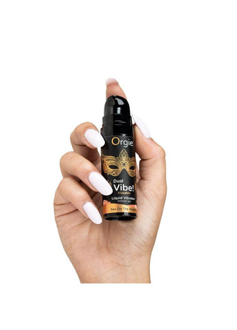 Жидкий вибратор Dual Vibe! Sex On The Beach Kissable Liquid Vibrator, 15 мл Orgie (367722787)