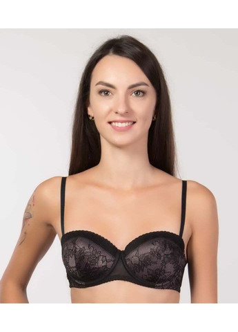 Чёрный бюстгальтер Elita с косточками