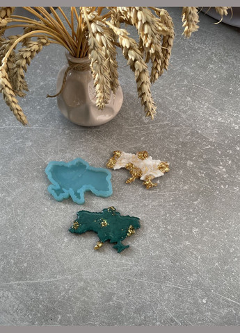 Молд карта України 85*55*5 мм для брелоків магнітів силіконова форма молд для епоксидної смоли No Brand (370567078)