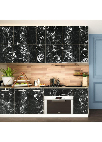 Самоклеюча плівка чорний мармур з білим 0,45х10мх0,07мм (3DPanda-1280) Sticker Wall (323155469)