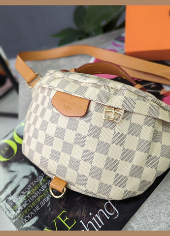 Луї Вітон бананка жіноча (бежева клітка) No Brand (318473388)