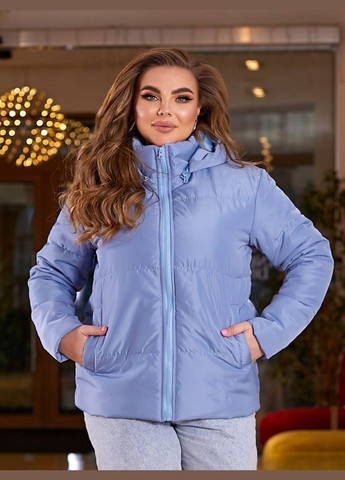 Голубая демисезонная женская демисезонная куртка цвет оливковый New Trend