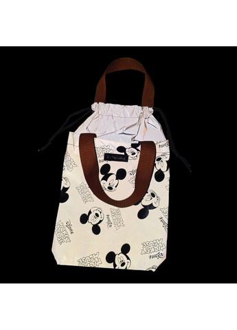 Светоотражающий шопер Мини на завязках "Микки" с оранжевыми ручками Svitashka (365656555)