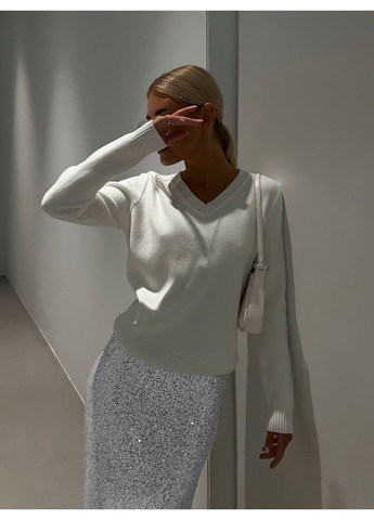 Серебряная повседневная юбка женская KaraMix