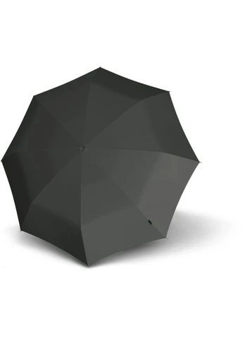 Серый складной зонт e.200 medium duomatic темно, автомат, ветрозащита 120 км/ч, 8 спиц, размер m Knirps (392038661)