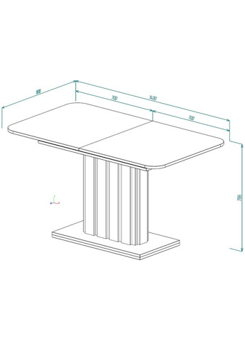 Стіл обідній розкладний LAMAR D/G 80x140(180) Дуб крафт білий / Глиняний сірий Intarsio (372178882)