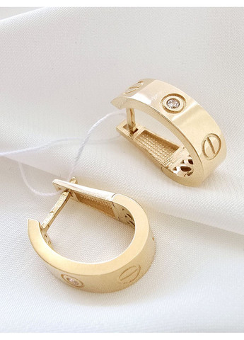 Золотые серьги Столичная ювелирная фабрика 1091361-3с Столична Ювелірна Фабрика (355795899)