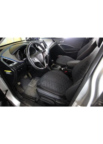 Авточехлы Hyundai Santa Fe 2012-2017 USA Экокожа + Замша EMC-ELEGANT EMC ELEGANT (398175121)