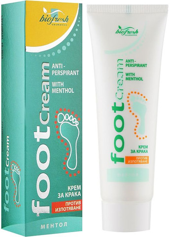 Крем-антиперспирант для ног против потения с ментолом Foot Cream 50ml (291509-31156218) Biofresh (368635302)