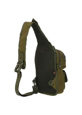 Сумка-слінг тактична з однією лямкою (нейлон, оксфорд 900D, р-р 30х16х8см, 4л, Оливковий) (TY-184_Оливковий) SILVER KNIGHT (361436420)