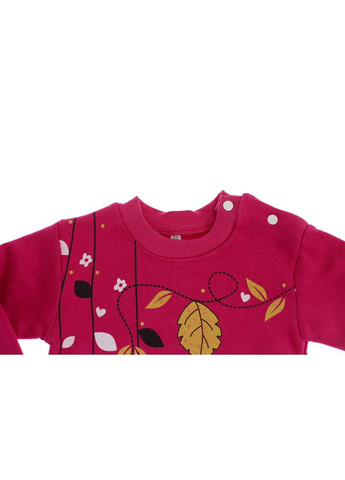 Розовый зимний костюм на флисе для девочки трикотажный жираф розовый 68 см (36453) BABYKROHA