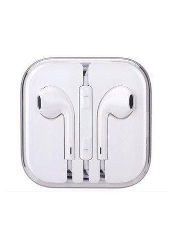 Наушники earpods для iPhone — проволочная гарнитура 3.5 мм белая Foxconn (280876841)