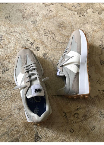 КРОСІВКИ ЖІНОЧІ NEW BALANCE 327 IVORY GREY НЬЮ БЕЛАНС 327 No Brand сірі демісезони (367167030)