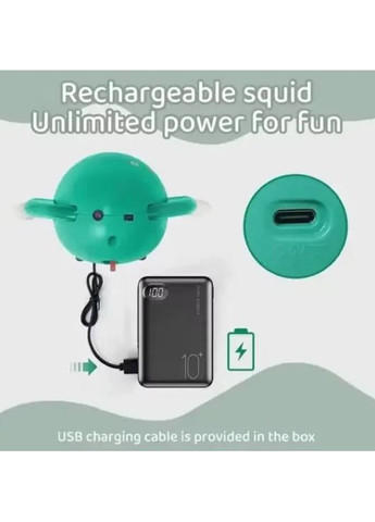 Танцующий осьминог Tummy Time интерактивная игрушка кальмар для детей Зеленый (2104618659) No Brand (355873054)