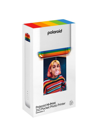 Фотопринтер Hi-Print 2x3 Pocket Photo Printer Gen 2 White (9128) Polaroid (329034046)