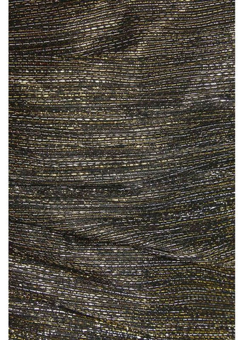 Темно-золотистий святковий, кежуал, коктейльна, вечірня святкова міні сукня футляр, силуетна Maje в смужку