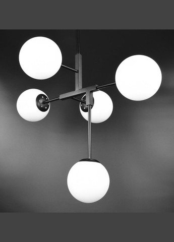 Люстра стельова на 5 лампочок 26613 Чорний 55-105х52х69 см. Sunnysky (364496460)