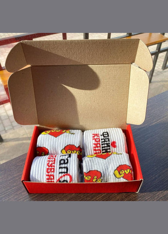 Комбіновані бокс жіночих подарункових шкарпеток 36-41 на 4 пари Vakko (308201788)