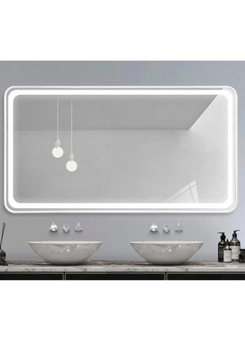 Дзеркало LED DEM0065D Silver 120смх75см сенсорне включення + підігрів Dusel (316720400)