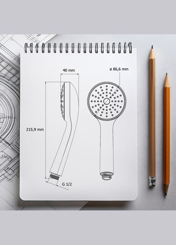 Воронка для душа 1-функциональная, AWD02221113 AWD Interior (318063849)